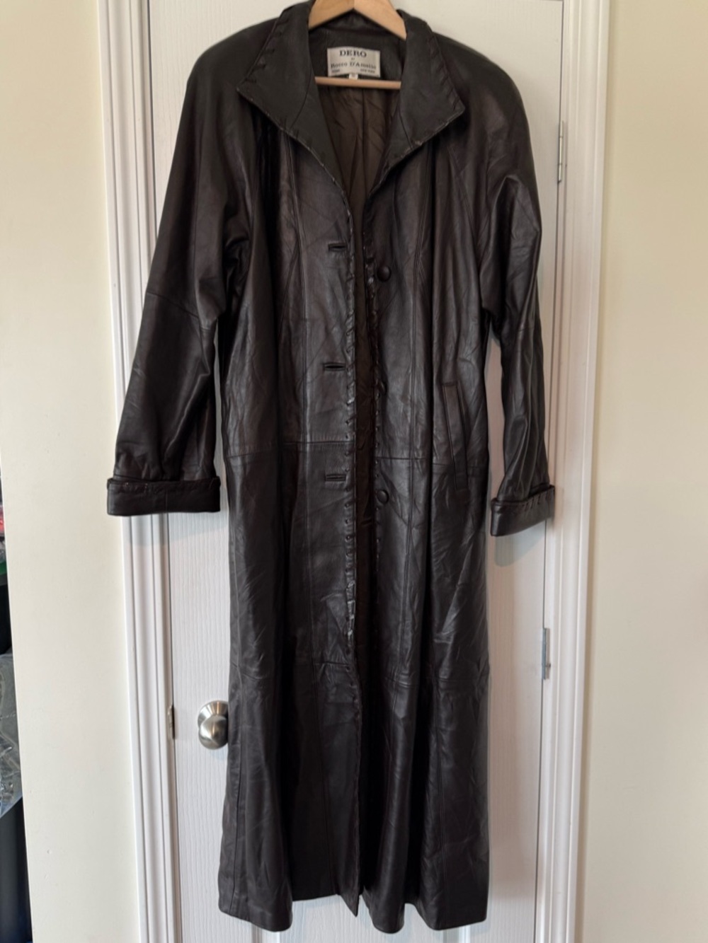 vintage ✨ Dero by Rocco D’Amelio Leather Trench Coat